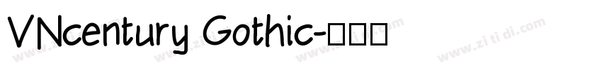 VNcentury Gothic字体转换